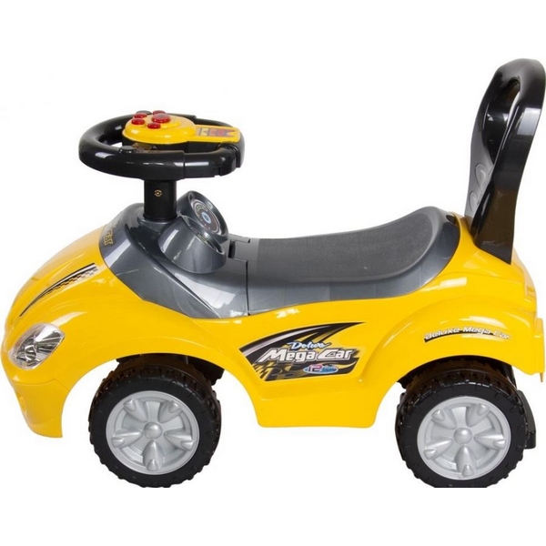 Masinuta de impins Sun Baby Mega Car Yellow Baby imagine noua responsabilitatesociala.ro