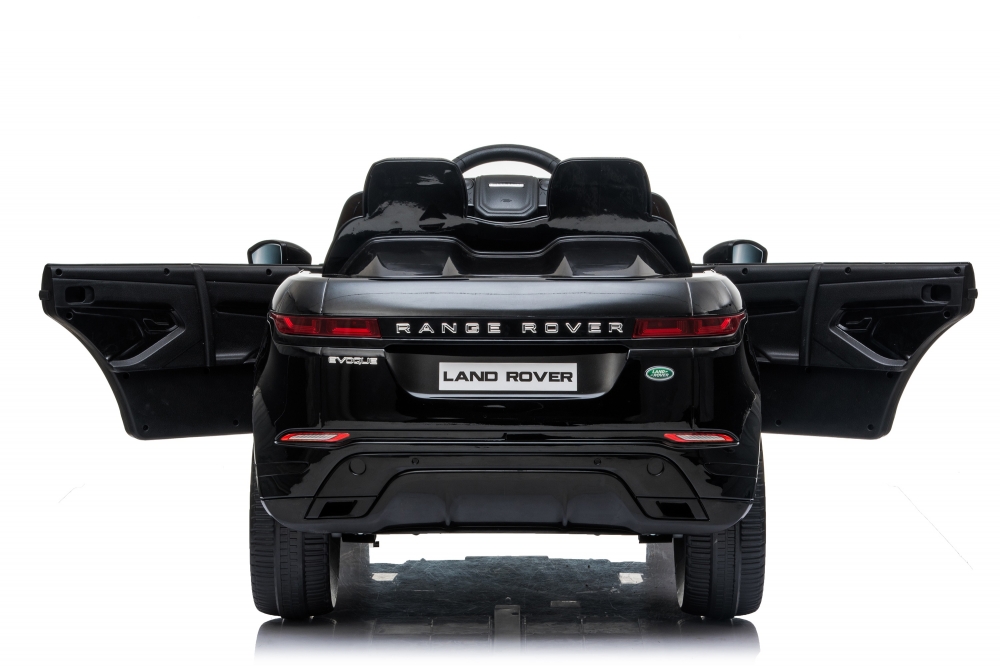 Masinuta electrica 12V cu scaun piele si roti EVA Range Rover Black - 1