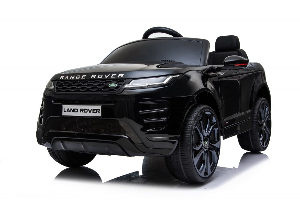 Masinuta electrica 12V cu scaun piele si roti EVA Range Rover Black - 3