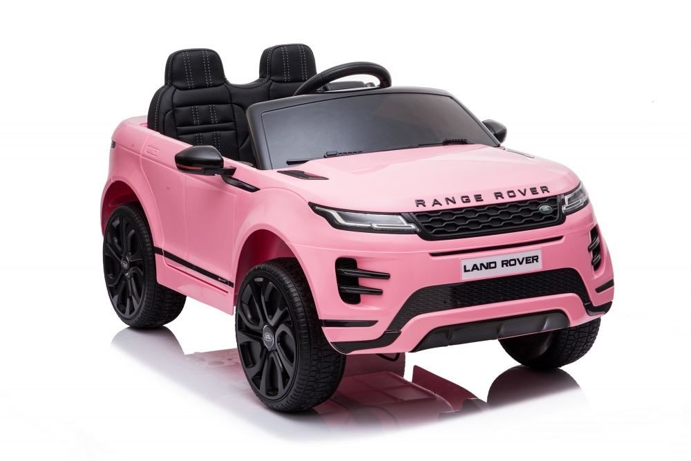 Masinuta electrica 12V cu doua locuri si roti EVA Range Rover Pink - 5