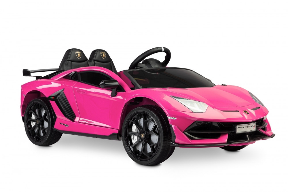 Masinuta electrica cu telecomanda Toyz Lamborghini Aventador SVJ 12V Pink - 1