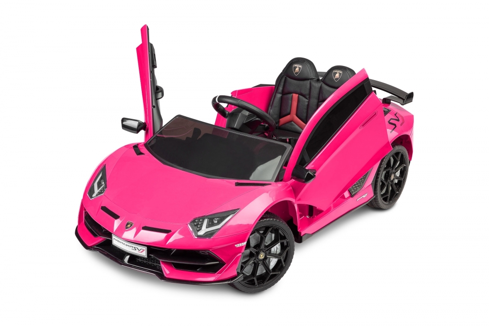 Masinuta electrica cu telecomanda Toyz Lamborghini Aventador SVJ 12V Pink - 2