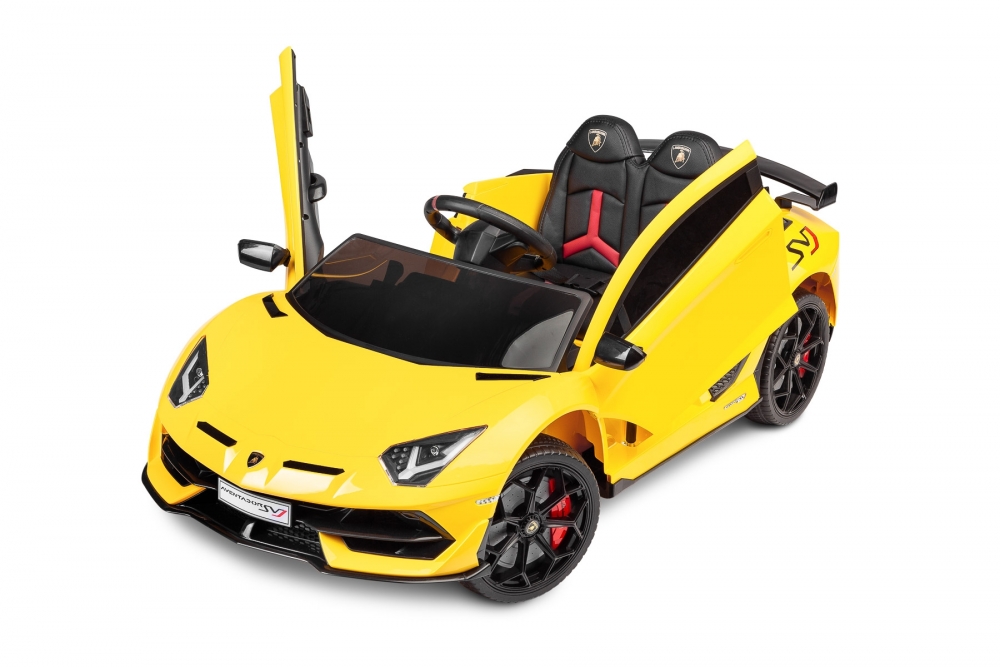 Masinuta electrica cu telecomanda Toyz Lamborghini Aventador SVJ 12V Yellow - 7