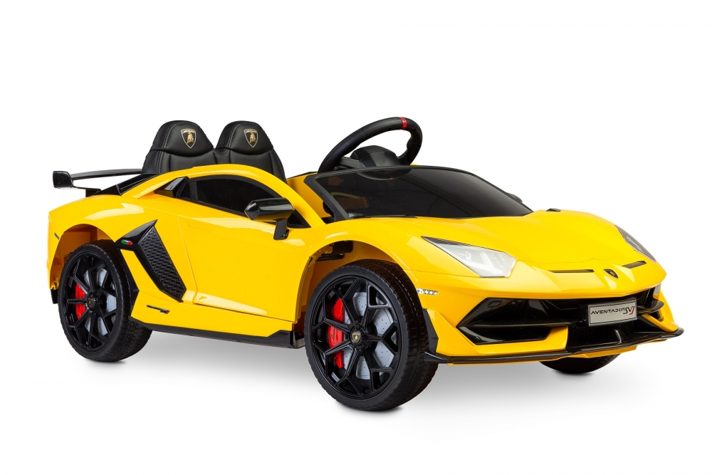 Masinuta electrica cu telecomanda Toyz Lamborghini Aventador SVJ 12V Yellow - 1