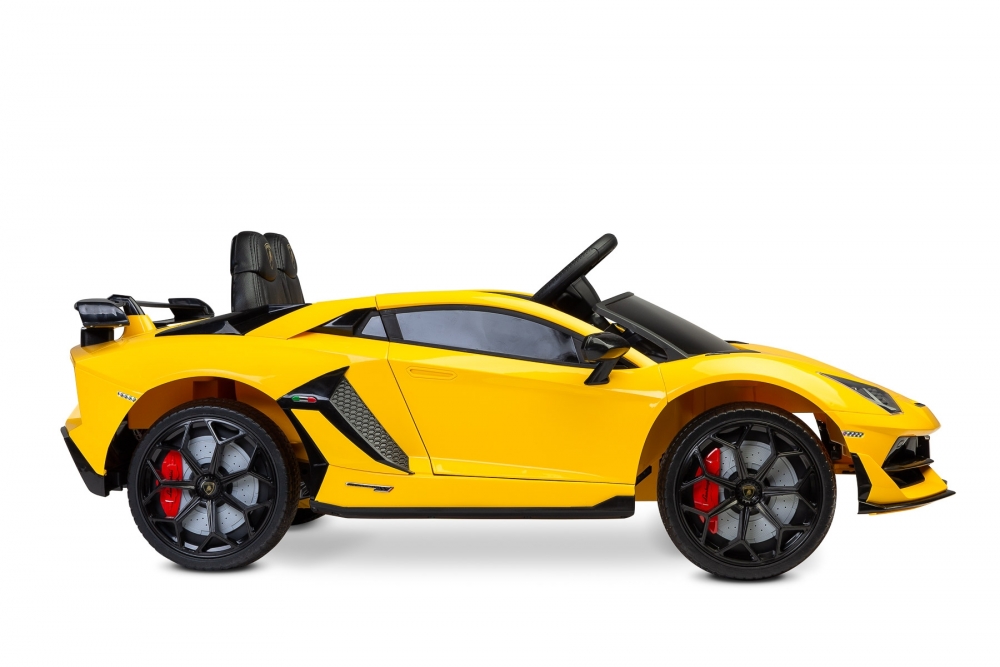 Masinuta electrica cu telecomanda Toyz Lamborghini Aventador SVJ 12V Yellow - 2