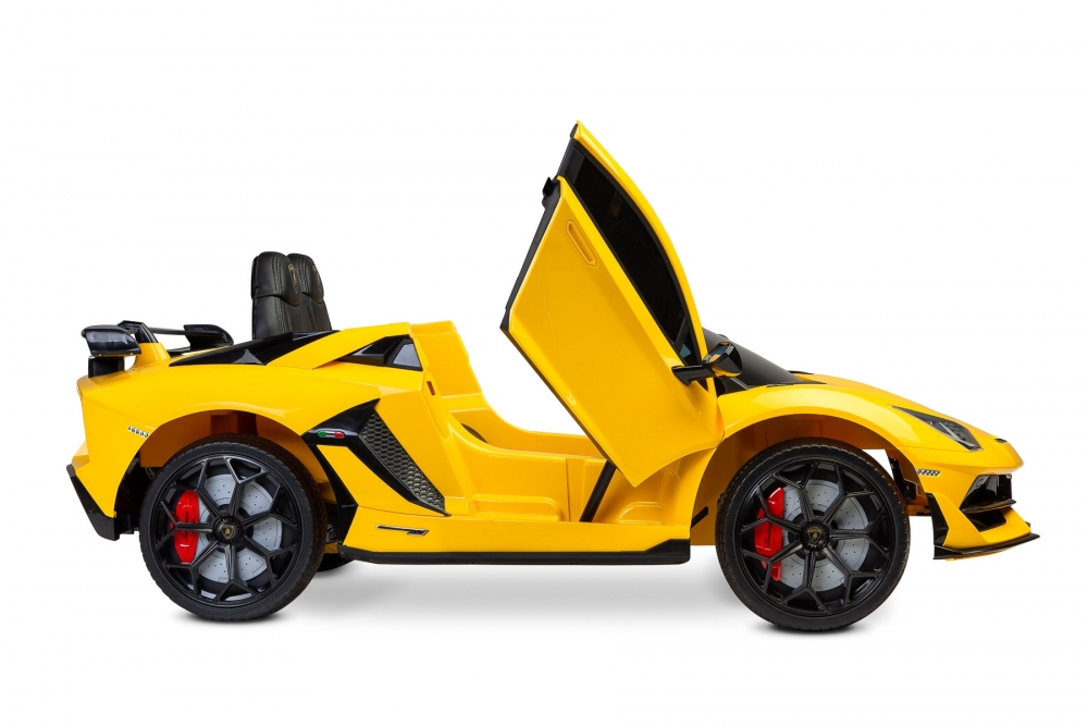 Masinuta electrica cu telecomanda Toyz Lamborghini Aventador SVJ 12V Yellow - 3