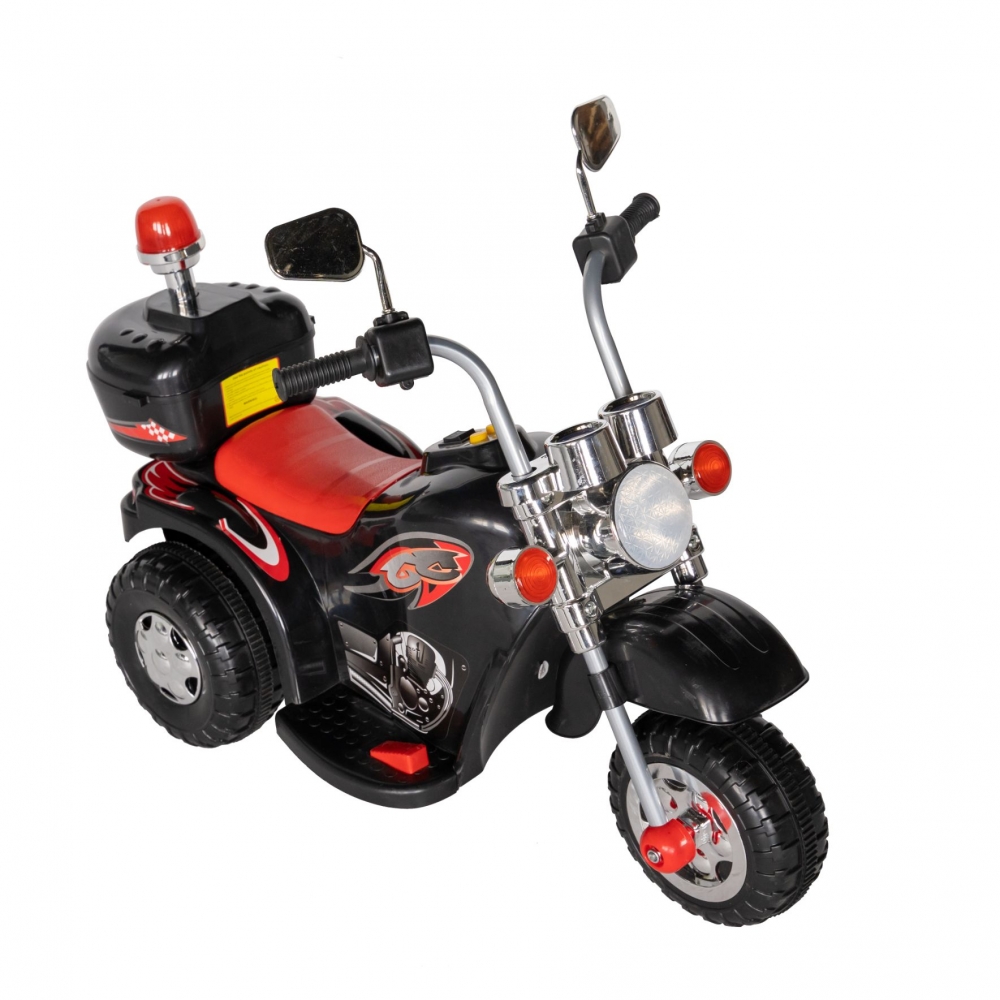 Motocicleta electrica copii cu acumulator, muzica si lumini negru - 9