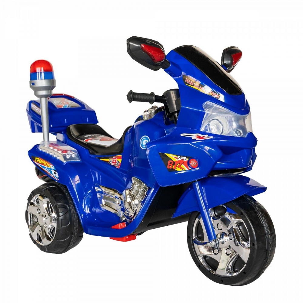 Motocicleta electrica copii cu baterie, muzica si girofar albastru - 2
