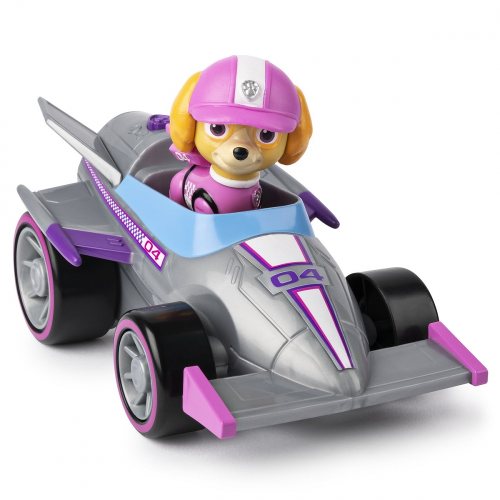 Patrula catelusilor Skye masina de curse cu sunete si motor pull-back