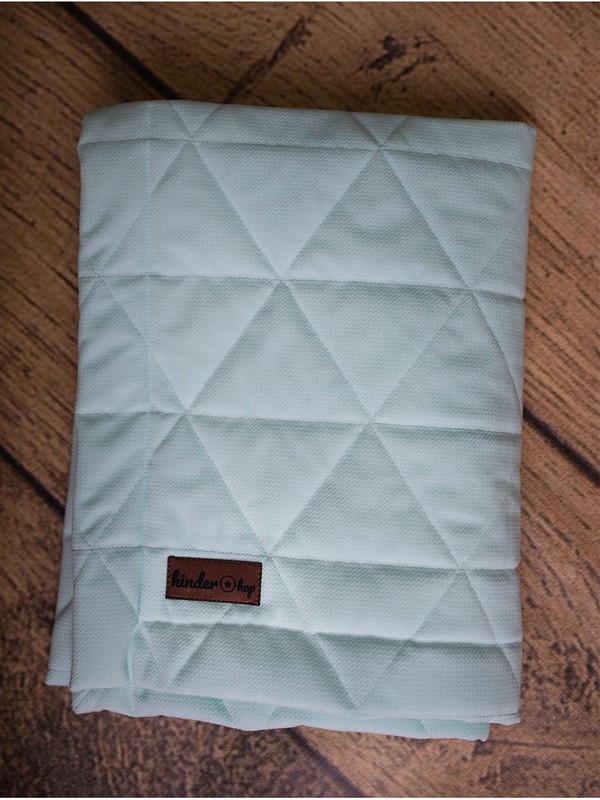 Paturica Soft Touch cu doua fete catifea si bumbac 100x70 cm Aquamarine - 3
