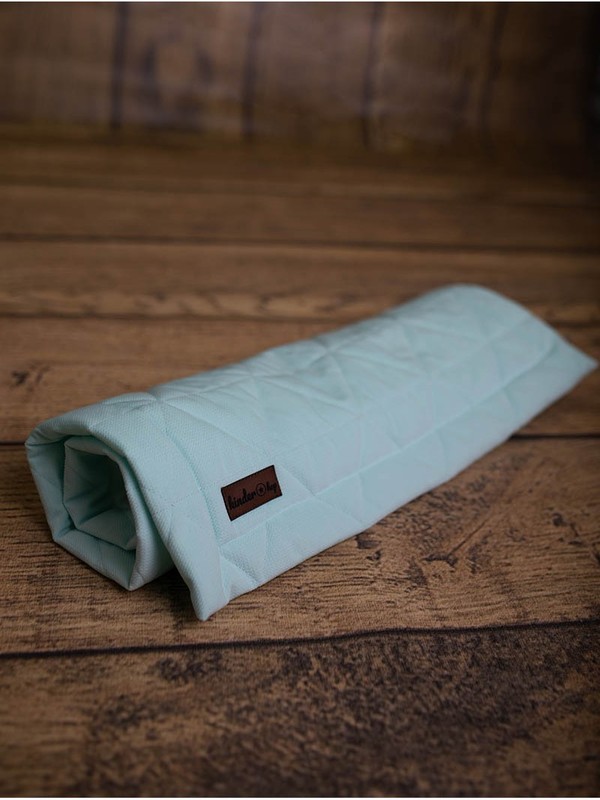 Paturica Soft Touch cu doua fete catifea si bumbac 100x70 cm Aquamarine - 4