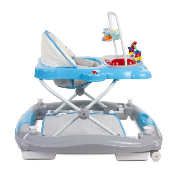 Premergator Sun Baby Pisicuta 021 cu functie de balansoar Blue Grey - 1 | YEO