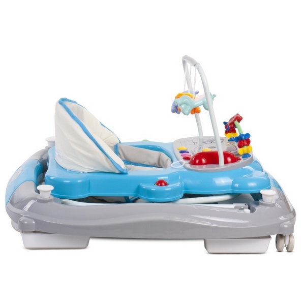 Premergator Sun Baby Pisicuta 021 cu functie de balansoar Blue Grey - 2 | YEO