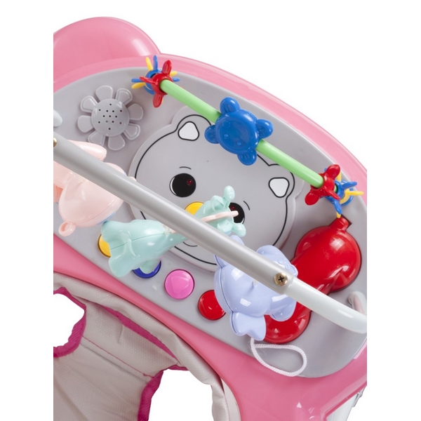 Premergator Sun Baby Pisicuta 021 cu functie de balansoar Pink Grey - 3 | YEO