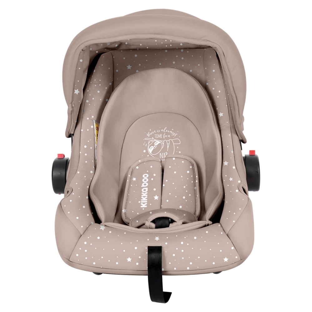 Scaun auto 0-13 kg kikkaboo little traveler beige sloth 2020