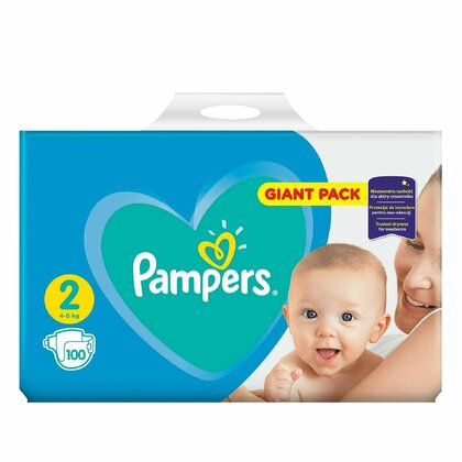 Scutece Pampers Active Baby Giant Pack Marimea 2 Nou Nascut 4 -8 kg 100 buc