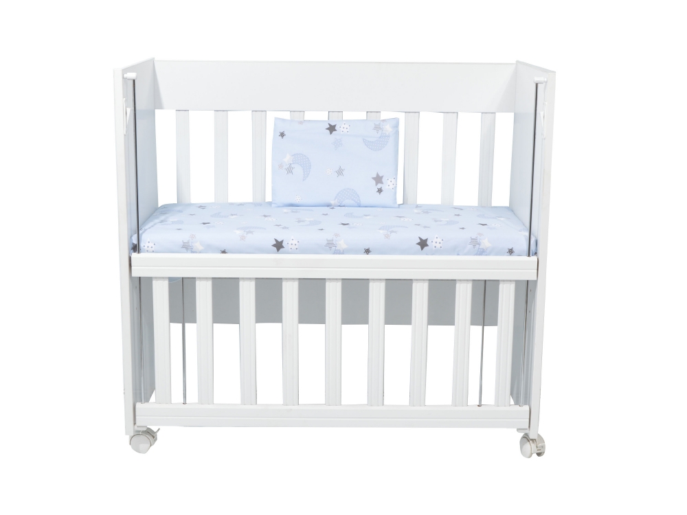 Set lenjerie 4 piese Mini Cot Blue moon dark - 1 | YEO