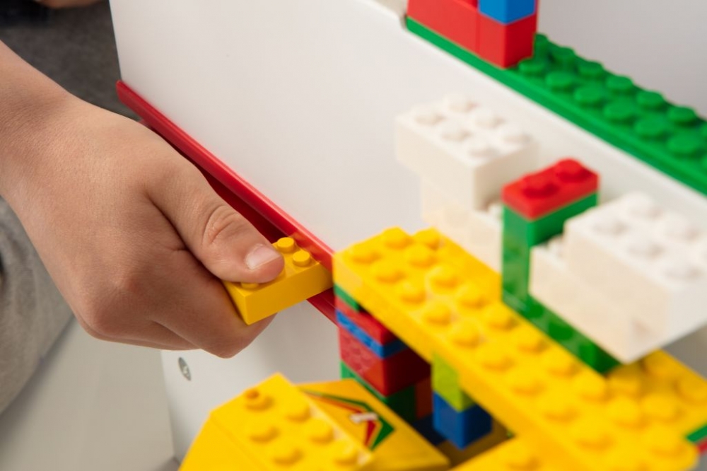 Suport depozitare cu display pentru constructii tip Lego - 8
