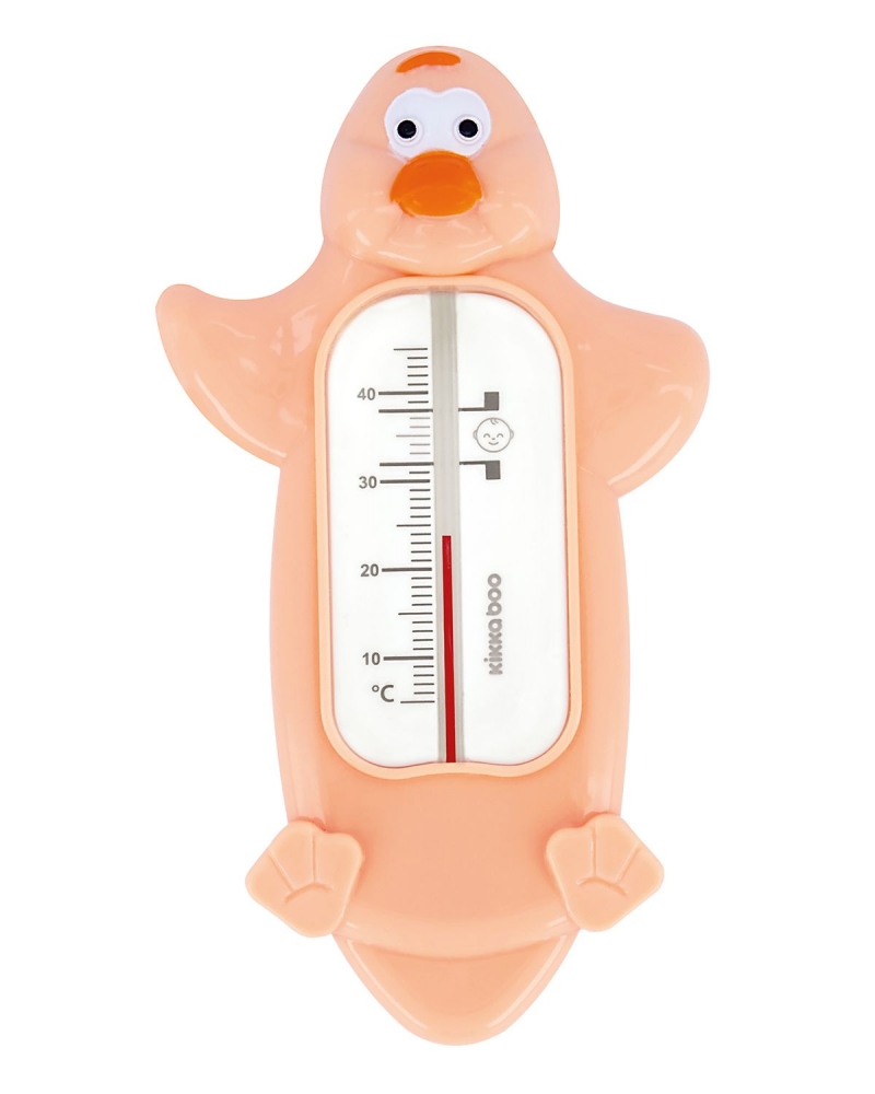 Termometru de baie si camera KikkaBoo Penguin Pink baie imagine noua responsabilitatesociala.ro