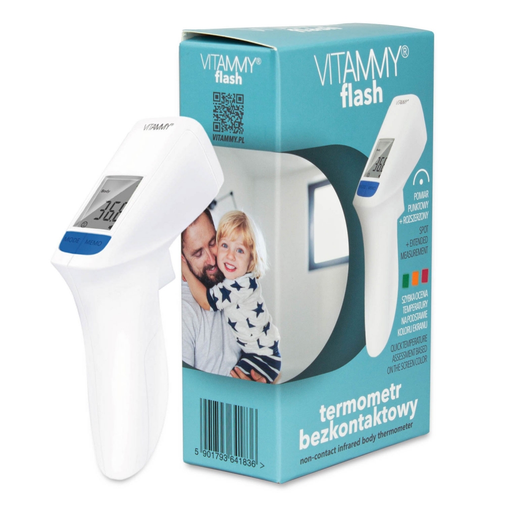 Poze Termometru non-contact Vitammy Flash HTD8816C tehnologie infrarosu pentru frunte nichiduta.ro 