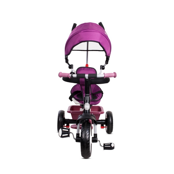 Tricicleta cu sezut reversibil Sun Baby 017 Fresh 360 Burgundy Triciclete Copii imagine 2022