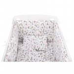 Lenjerie patut 5 piese 120x60 cm unicorni roz