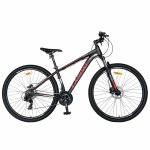 Bicicleta MTB-HT 29 Carpat C2999H cadru aluminiu 21 viteze culoare negru/rosu