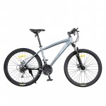 Bicicleta MTB-HT Forever F26S1B roata 26 cadru aluminiu 27 viteze culoare gri/alb