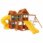 Complex de joaca din lemn de cedru Kingsbridge Wooden Kidkraft