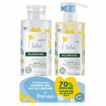 Pachet Apa de curatare pentru copii 500 ml +Gel spumant pentru par si corp 500 ml Klorane Bebe
