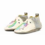 Pantofi Robeez Cut Unicorn Beige Metal 03-09 luni (105 mm - 17/18 EU)