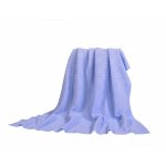 Paturica Moni Baby blanket tricotata 90 x 80 cm Light Blue 347