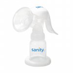 Pompa manuala de san Sanity Easy Comfort cu clapeta, biberon si tetina BPA free