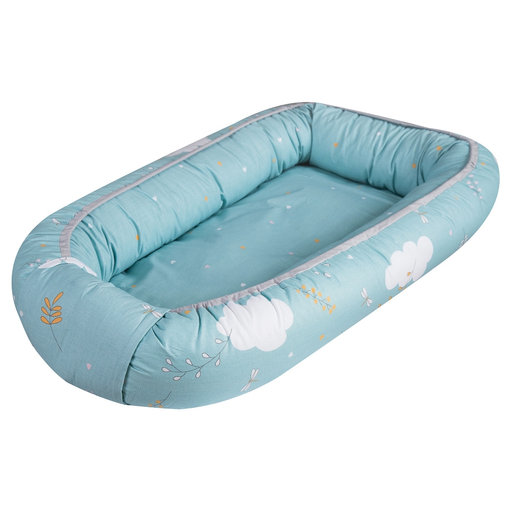 Baby Nest reversibil multifunctional pentru bebelusi Airy Sea 70 x 45 cm