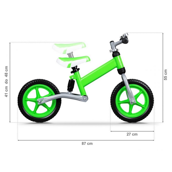 Bicicleta fara pedale Ecotoys BW-1144 verde - 1