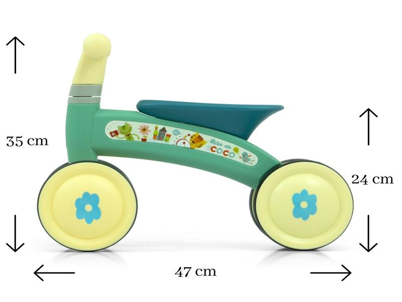 Bicicleta fara pedale Ride-On Coco Mint Milly Mally