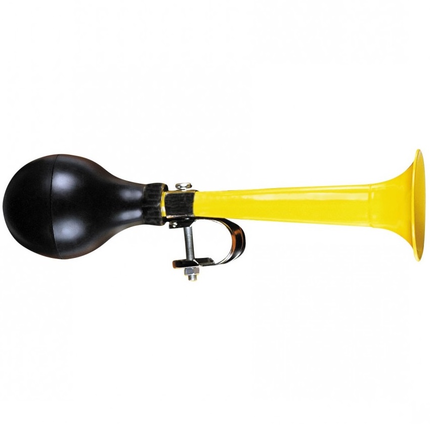Claxon mini-trompeta galbena Bike Fun