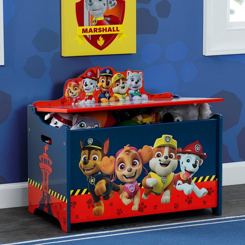 Ladita din lemn pentru depozitare jucarii Paw Patrol - 2 | YEO