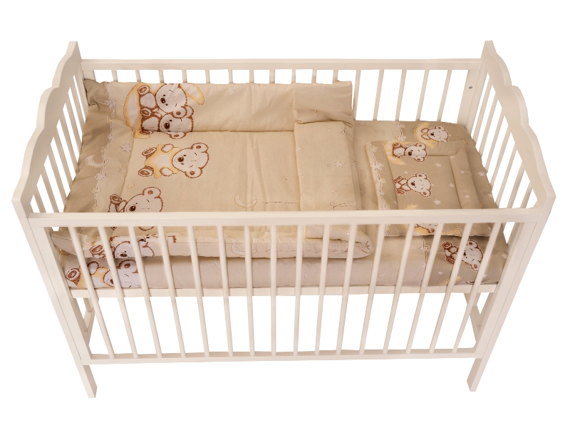 Lenjerie bear on moon beige m1 4+1 piese 140x70
