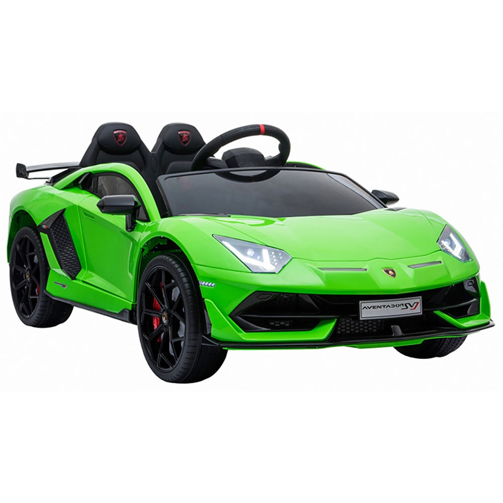 Masinuta electrica Chipolino Lamborghini Aventador SVJ green cu roti Eva - 5
