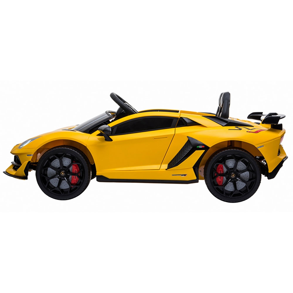 Masinuta electrica Chipolino Lamborghini Aventador SVJ yellow cu roti Eva - 1