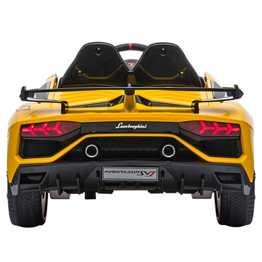 Masinuta electrica Chipolino Lamborghini Aventador SVJ yellow cu roti Eva - 4