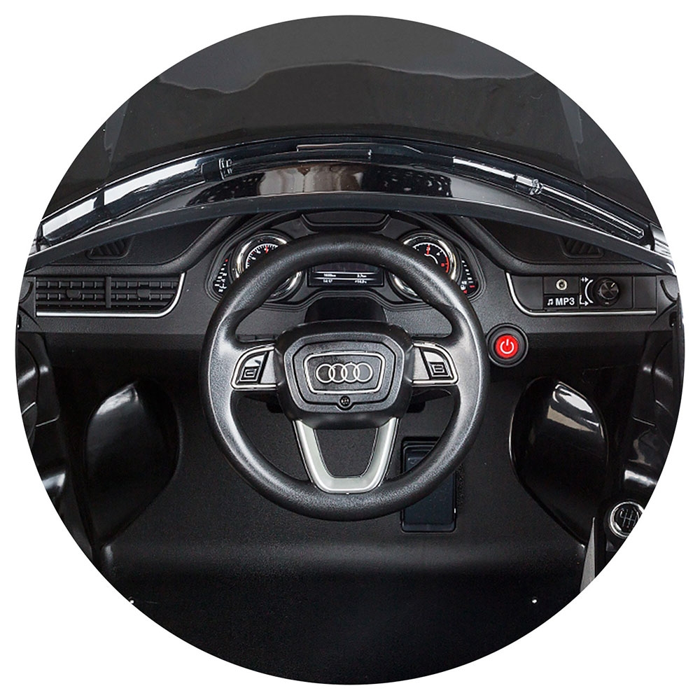 Masinuta electrica Chipolino Suv Audi Q7 black cu roti Eva - 4