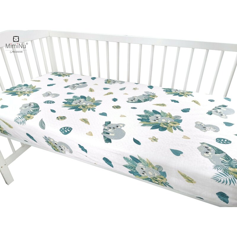 Cearceaf cu elastic 120x60 cm tropical light miminu