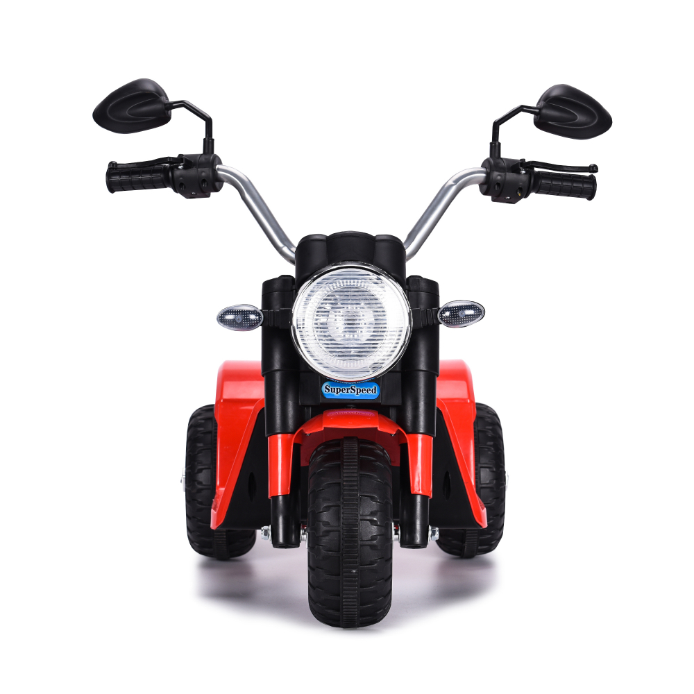 Motocicleta electrica cu scaun din piele Nichiduta Mini 6 volti Red - 1