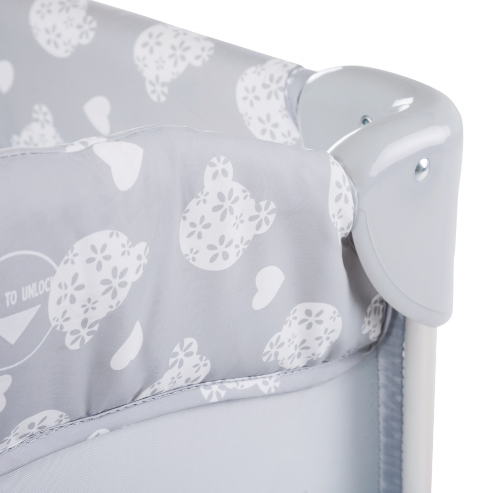 Pat co-sleeper sleepn care plus teddy grey