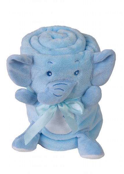 Paturica Babymatex din plus cu mascota Elephant Blue 01