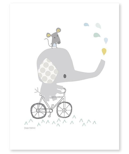 Poster (30x40cm) its raining elephant