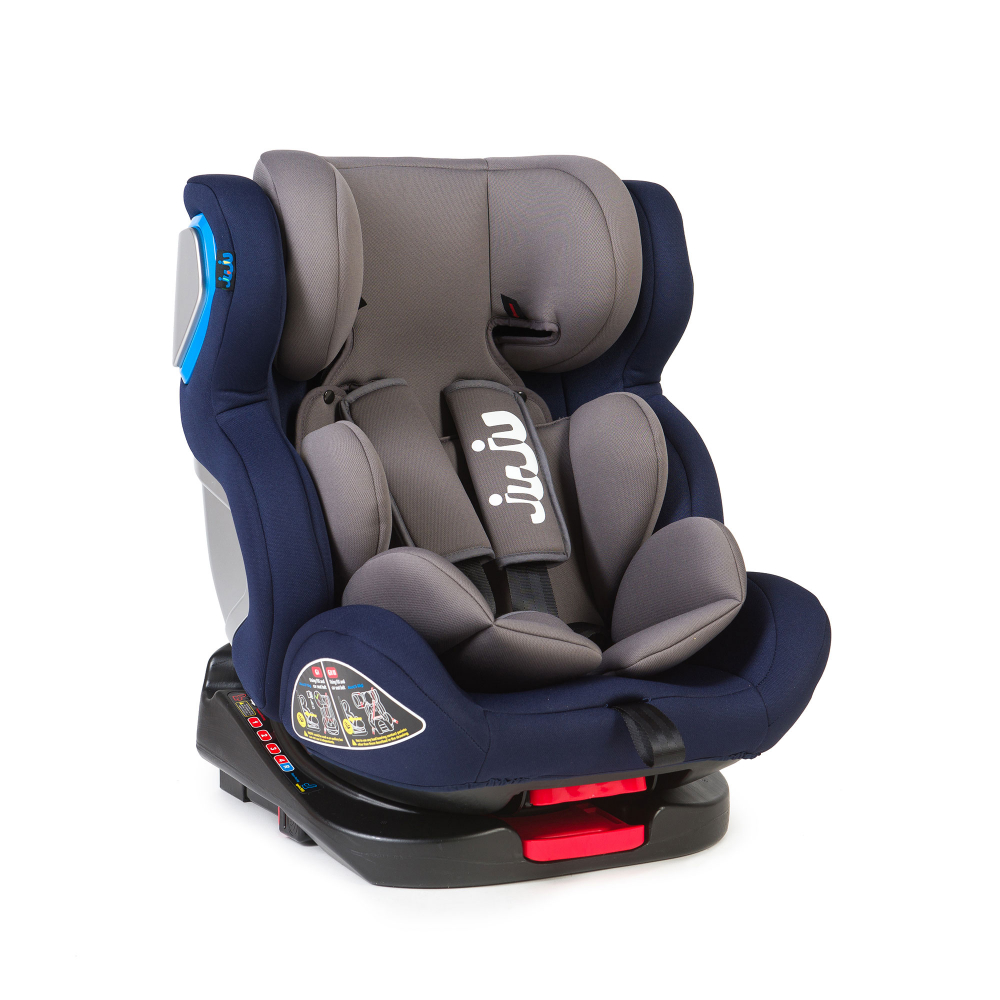 Scaun auto cu isofix Juju Complete rotativ 360 gri-bleumarin