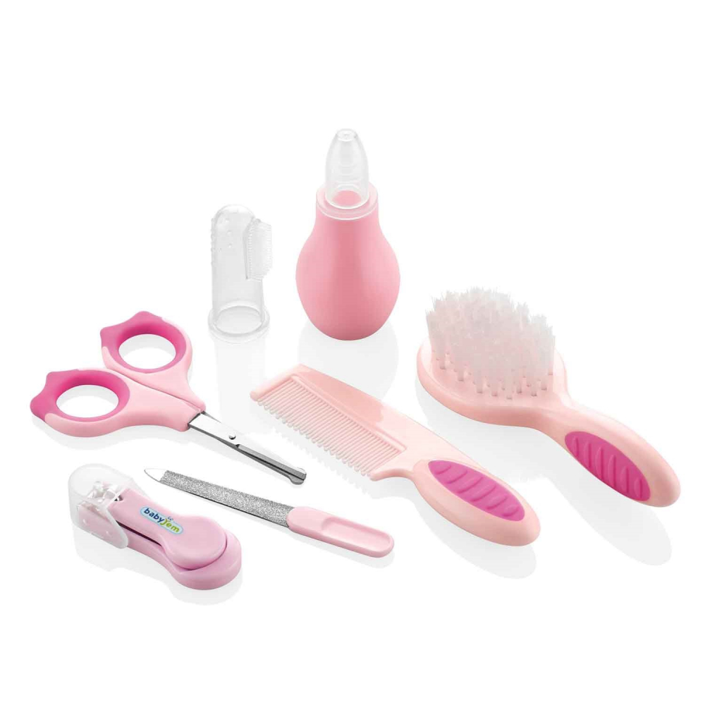 Set ingrijire copii cu 7 piese BabyJem Pink - 1 | YEO